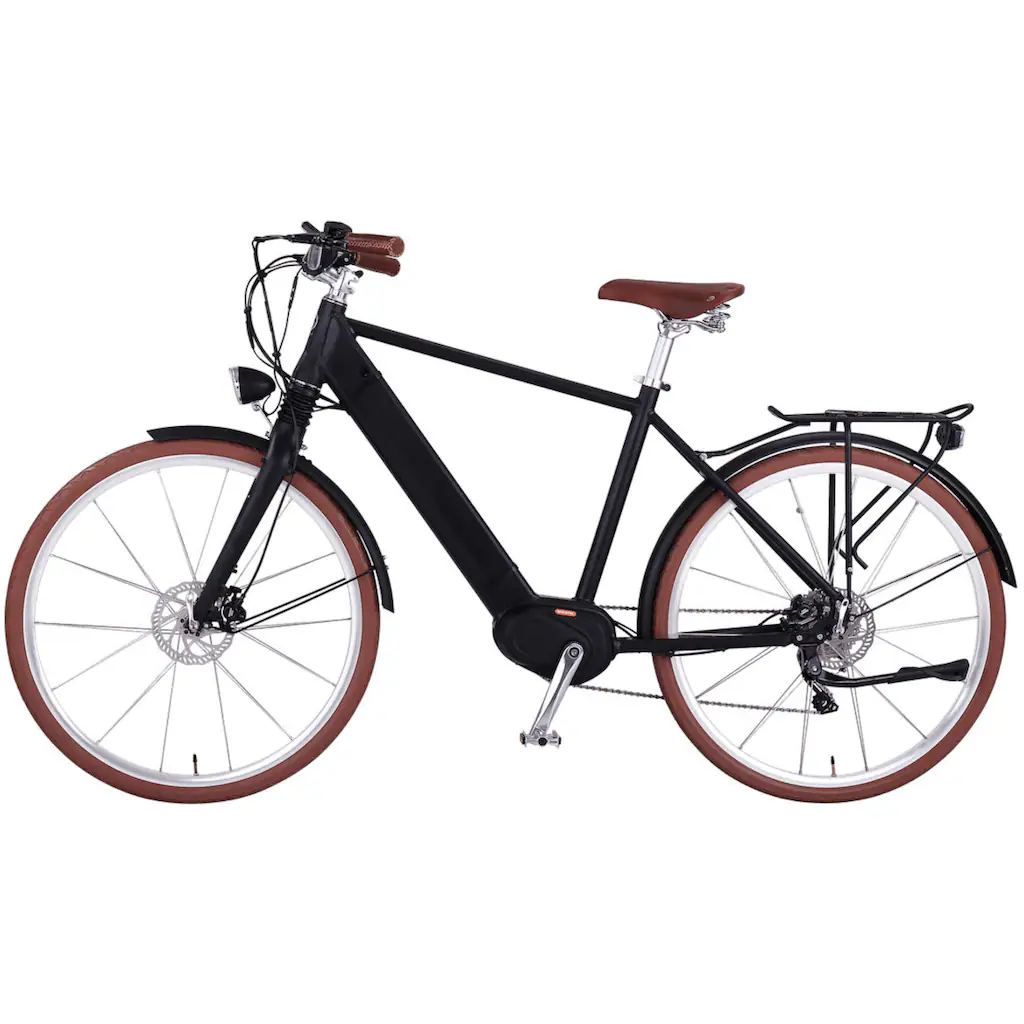 eGO Movement E-Bike »Classic 25 Cäsar Herren 54 cm Schwarz 28"« 10 Gang Shimano Deore Mittelmotor 250 W Pedelec Elektrofahrrad für Damen u. Herren Cityrad Limitierter Zeitrabatt