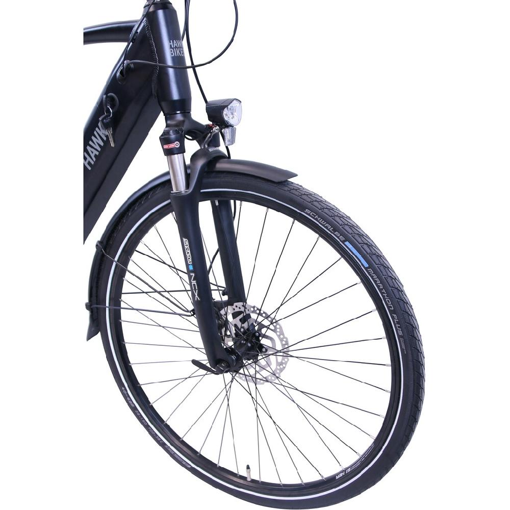 HAWK Bikes E-Bike »eTrekking Integrated Gent STEPS« 9 Gang Shimano Alivio 9-Gang Mittelmotor 250 W Pedelec Elektrofahrrad für Damen u. Herren Trekkingrad auf Raten Rabatt