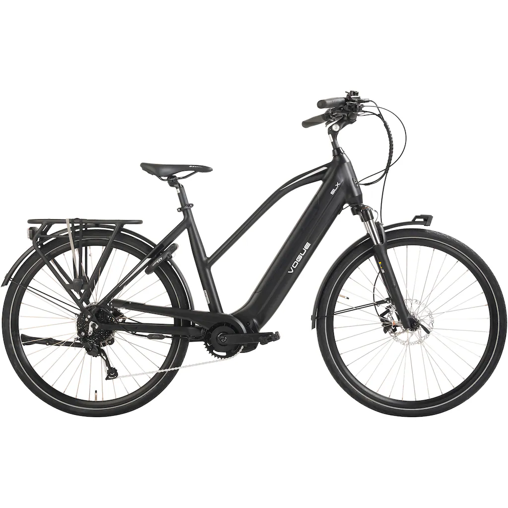 VOGUE BIKE E-Bike »SLX« 9 Gang Shimano Alivio Mittelmotor 250 W Pedelec Elektrofahrrad für Damen u. Herren Cityrad