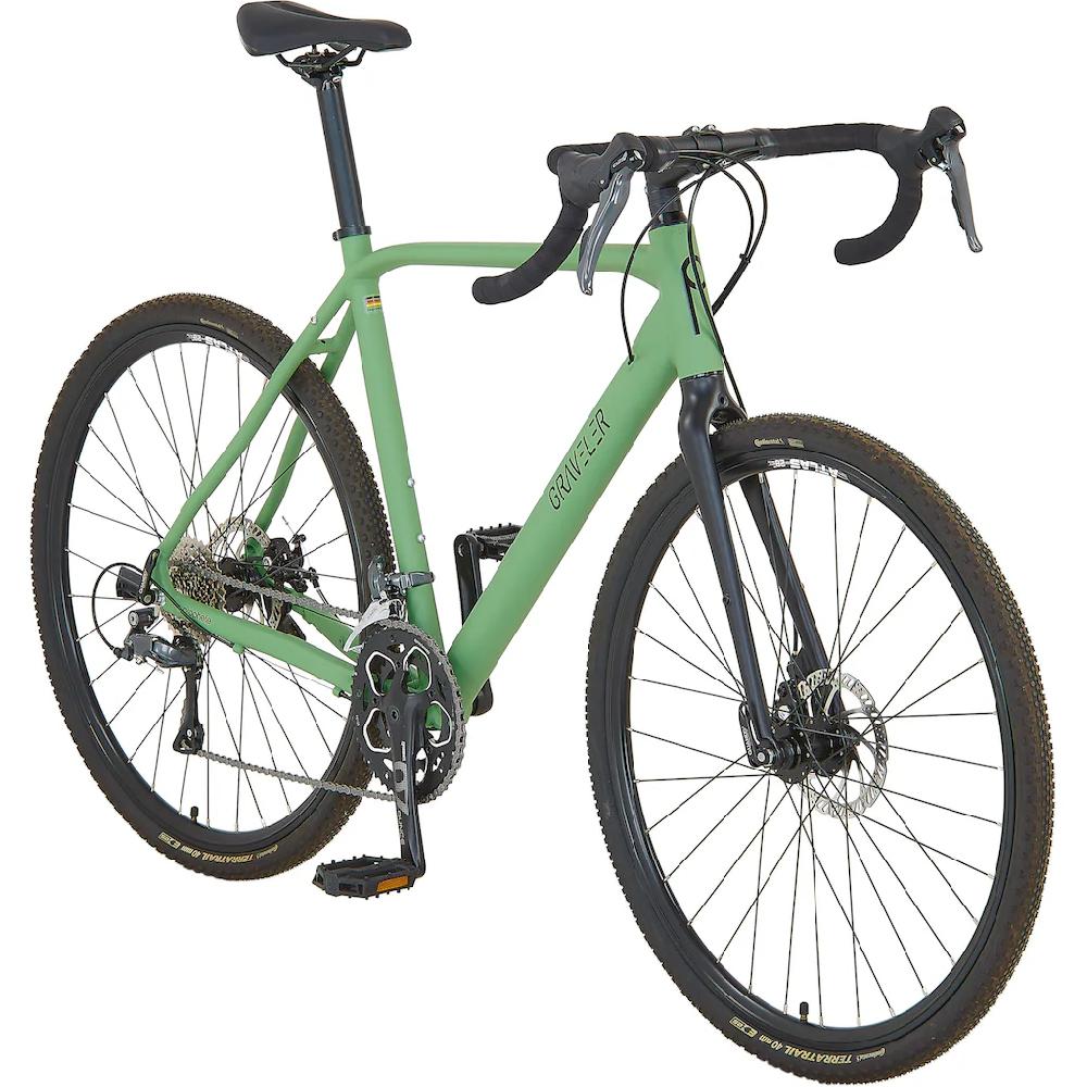 Prophete Gravelbike »Prohete Graveler« 16 Gang Shimano Claris Schaltwerk Kettenschaltung auf Rechnung Lagerräumung