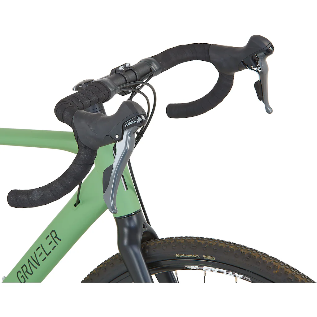Prophete Gravelbike »Prohete Graveler« 16 Gang Shimano Claris Schaltwerk Kettenschaltung auf Rechnung Lagerräumung