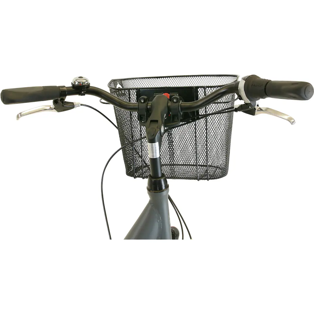 HAWK Bikes Cityrad »City Comfort Deluxe Plus Grey« 7 Gang Shimano Nexus Schaltwerk für Damen und Herren auf Raten Riesige Ersparnisse