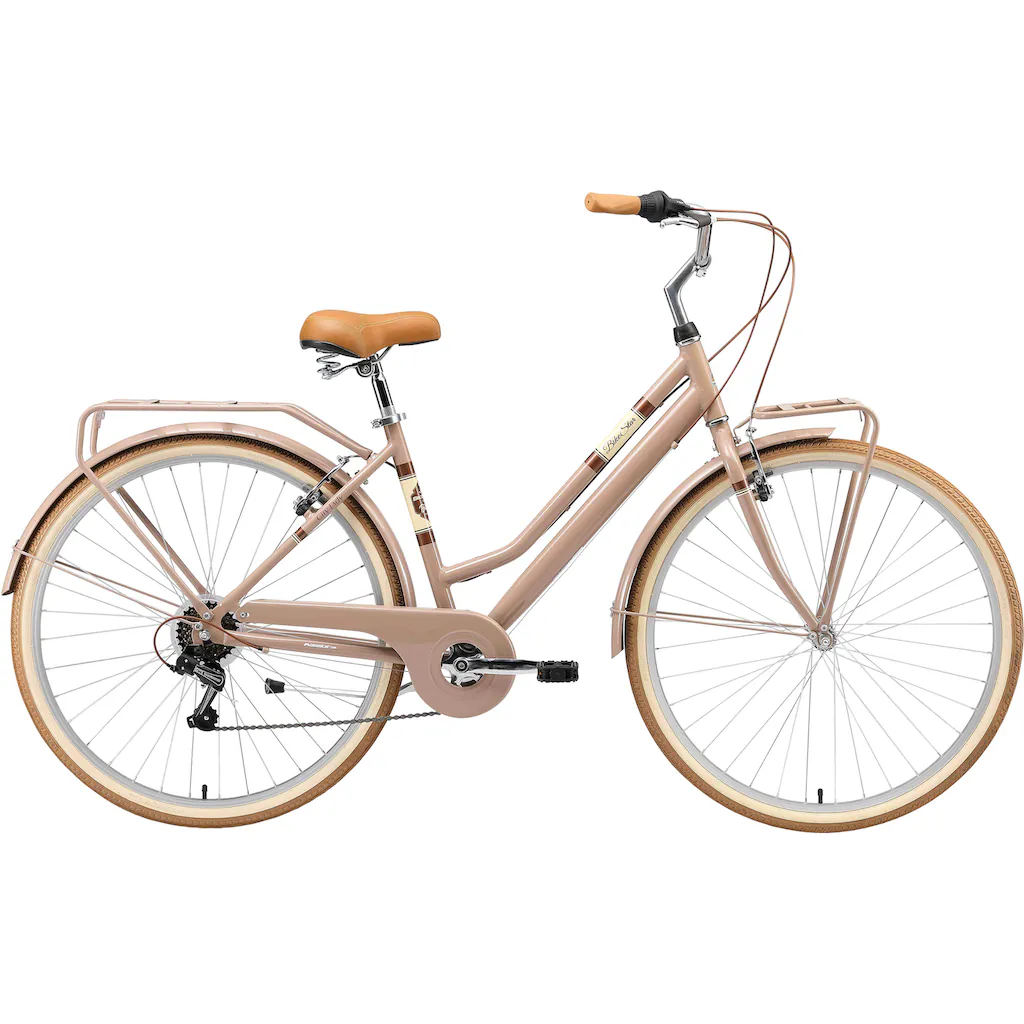Bikestar Cityrad 7 Gang Shimano RD-TY21 Schaltwerk Kettenschaltung für Damen Kettenschaltung auf Rechnung bestellen Tiefpreis