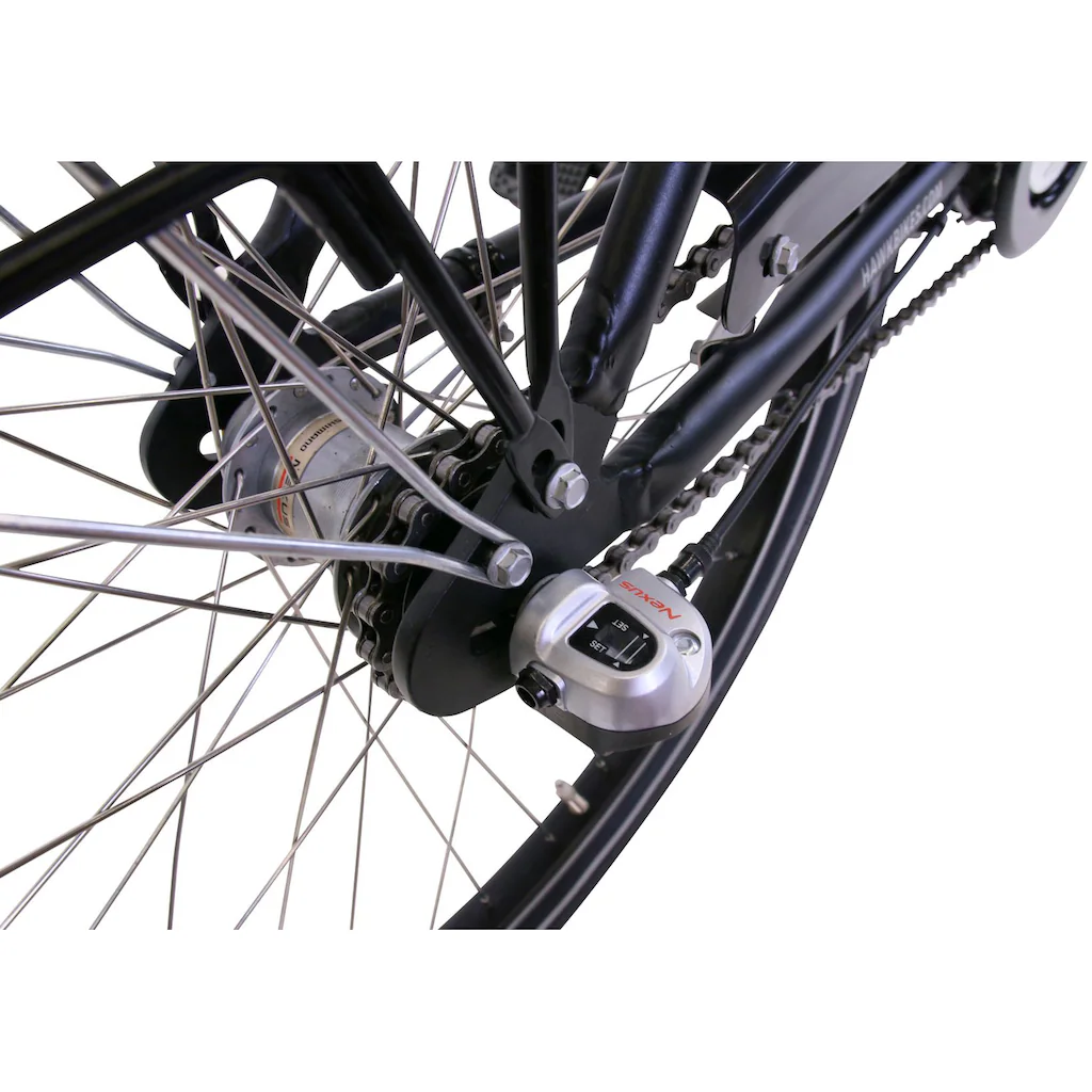 HAWK Bikes Cityrad »City Comfort Premium Black« 3 Gang Shimano Nexus Schaltwerk für Damen und Herren auf Rechnung online kaufen Neueste Stile