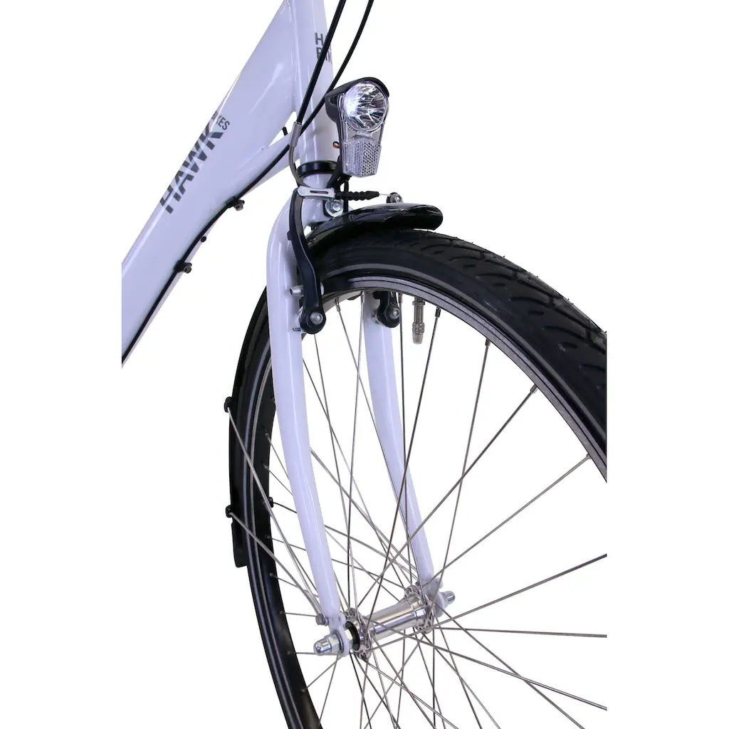 HAWK Bikes Cityrad »City Wave Premium Plus White« 3 Gang Shimano Nexus Schaltwerk für Damen und Herren auf Rechnung Bis zu 65% Rabatt