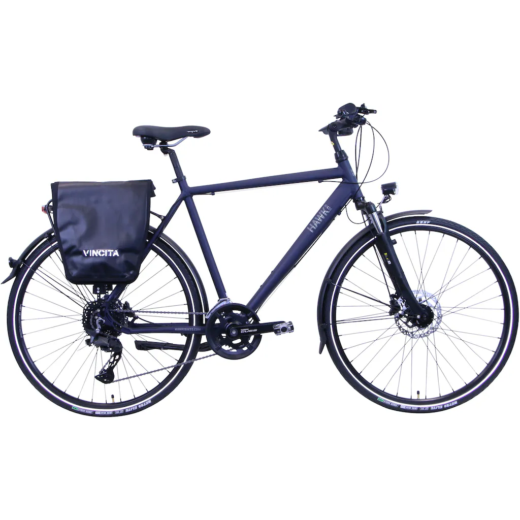 HAWK Bikes Trekkingrad »Trekking Gent Deluxe Plus Ocean Blue« 20 Gang Shimano Shimano CUES Schaltwerk für Herren auf Rechnung online kaufen