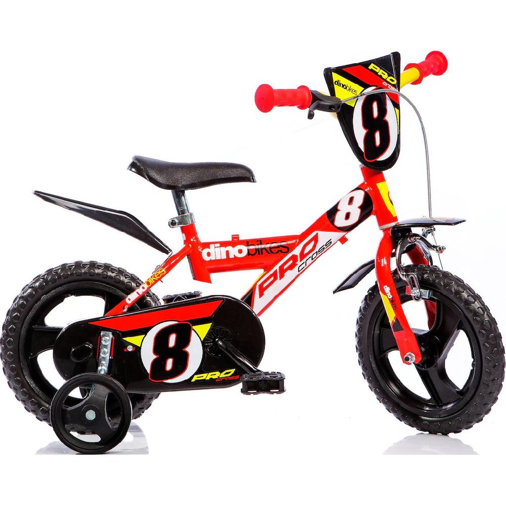 Dino Kinderfahrrad »Mountainbike 12 Zoll« 1 Gang mit Stützrädern Frontschild und coolen Schutzblechen auf Rechnung kaufen