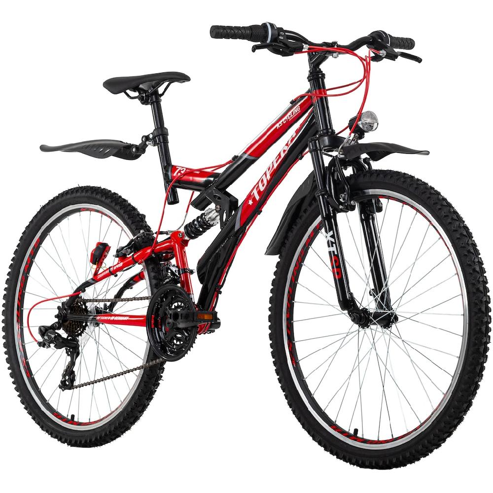 KS Cycling Mountainbike »Topeka« 21 Gang Shimano Tourney Schaltwerk Kettenschaltung für Damen und Herren Kettenschaltung Preisnachlass