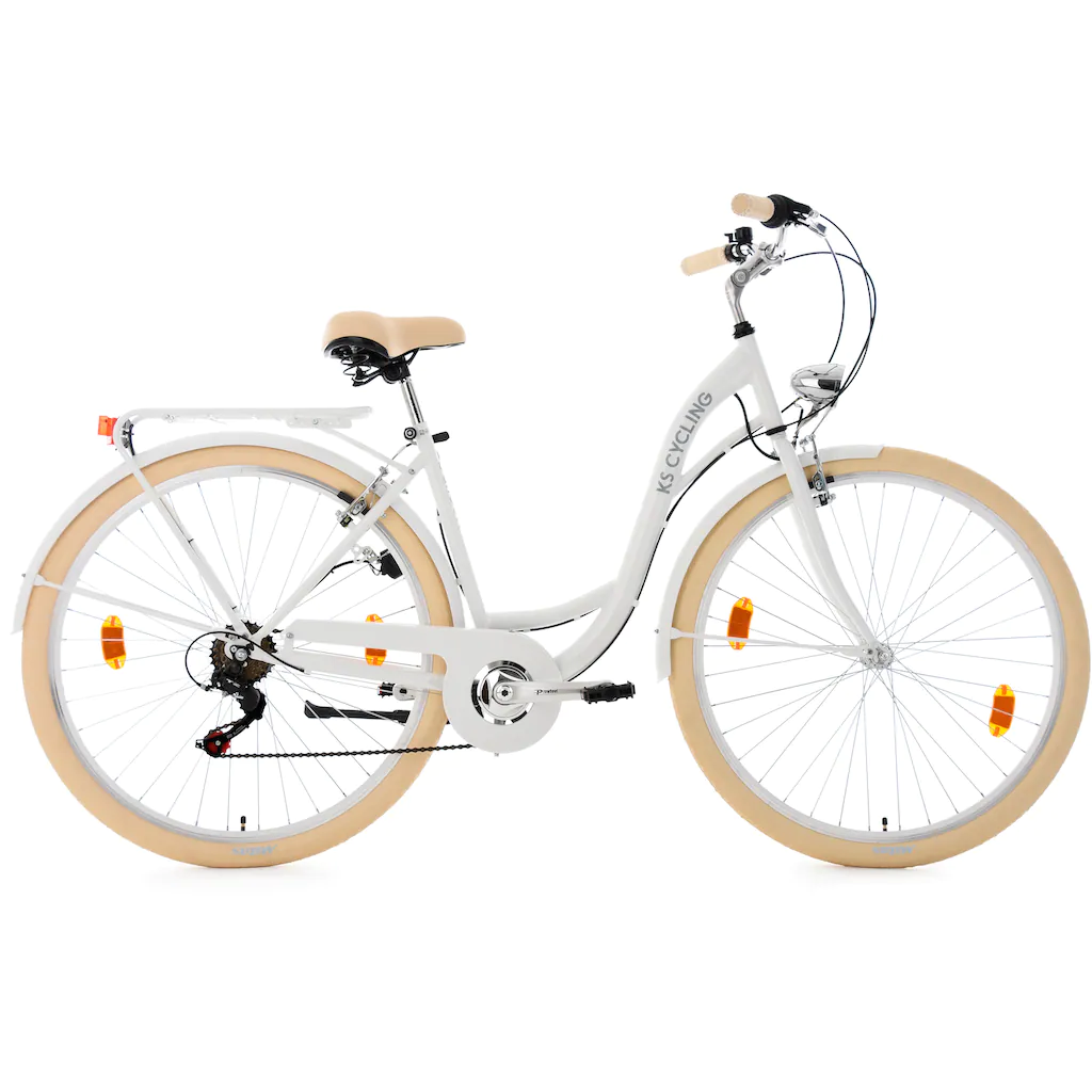 KS Cycling Cityrad »Balloon« 6 Gang Shimano Tourney RD-TZ 50 Schaltwerk Kettenschaltung für Damen Kettenschaltung auf Rechnung online kaufen