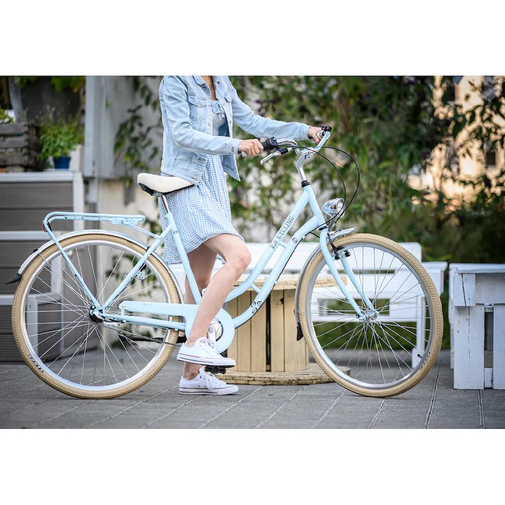 KS Cycling Cityrad »Casino« 6 Gang Shimano Tourney Schaltwerk Kettenschaltung für Damen Kettenschaltung Cyber Monday
