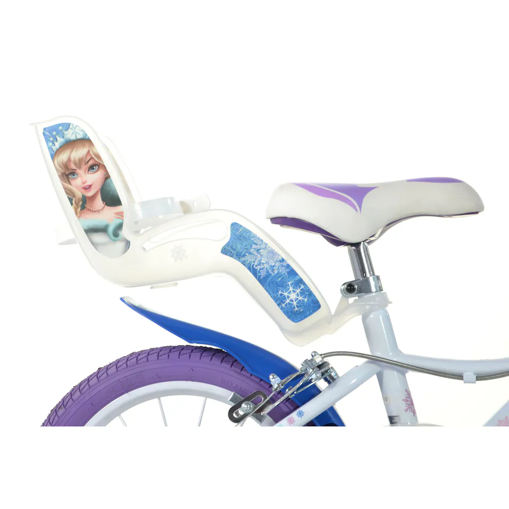 Dino Kinderfahrrad »Snow Queen Eiskönigin« 1 Gang mit Stützrädern Korb und Puppensitz auf Rechnung online bestellen Jubiläumsangebot