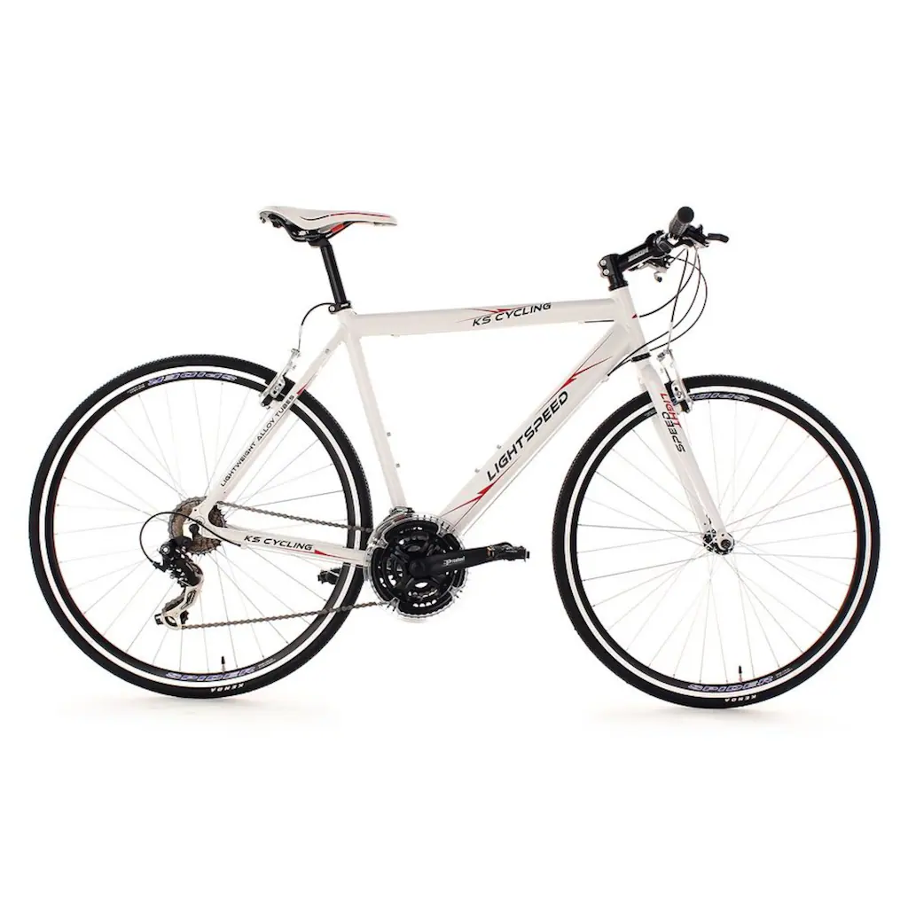 KS Cycling Fitnessbike »Lightspeed« 21 Gang Shimano Tourney RD-TX 35 Schaltwerk Kettenschaltung für Damen und Herren Kettenschaltung auf Raten