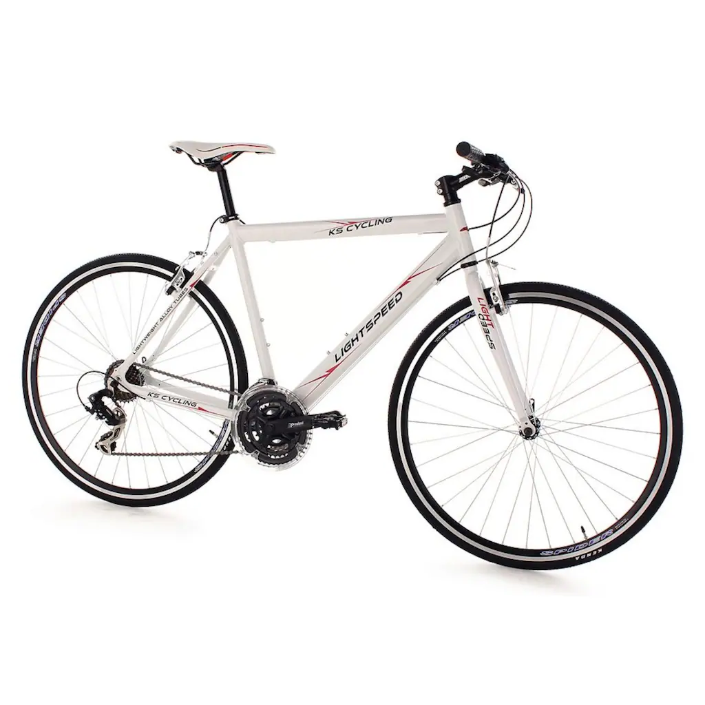 KS Cycling Fitnessbike »Lightspeed« 21 Gang Shimano Tourney RD-TX 35 Schaltwerk Kettenschaltung für Damen und Herren Kettenschaltung auf Raten Exklusive Angebote
