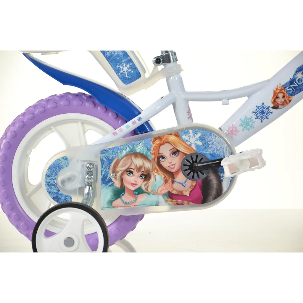 Dino Kinderfahrrad »Snow Queen Eiskönigin 12 Zoll« 1 Gang mit Stützrädern Korb und Puppensitz auf Rechnung online bestellen Sonderangebote