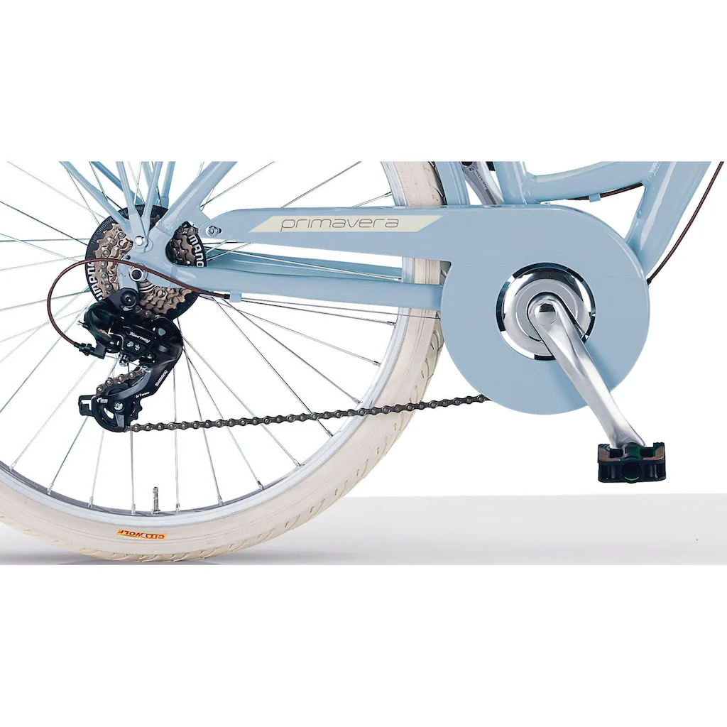 MBM Cityrad »PRIMAVERA« 6 Gang Shimano TY300 Schaltwerk Kettenschaltung für Damen Kettenschaltung 50% Rabatt mit kostenlosem Versand