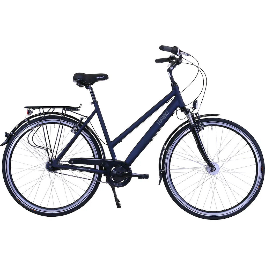 HAWK Bikes Cityrad »Lady Deluxe« 7 Gang Nabenschaltung für Damen Nabenschaltung auf Rechnung kaufen 50% Rabatt für begrenzte Zeit