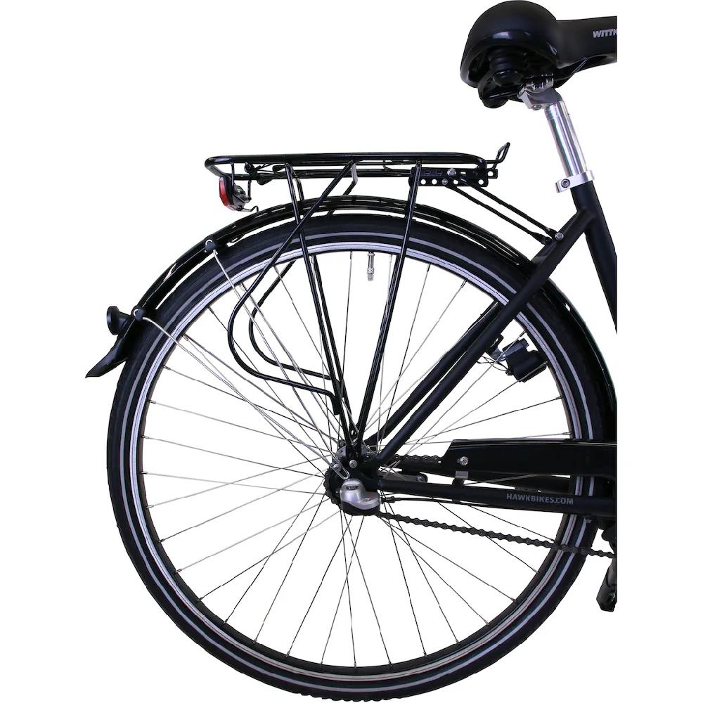 HAWK Bikes Cityrad »City Wave Premium Black« 3 Gang Shimano Nexus Schaltwerk für Damen und Herren auf Raten Schlussverkauf