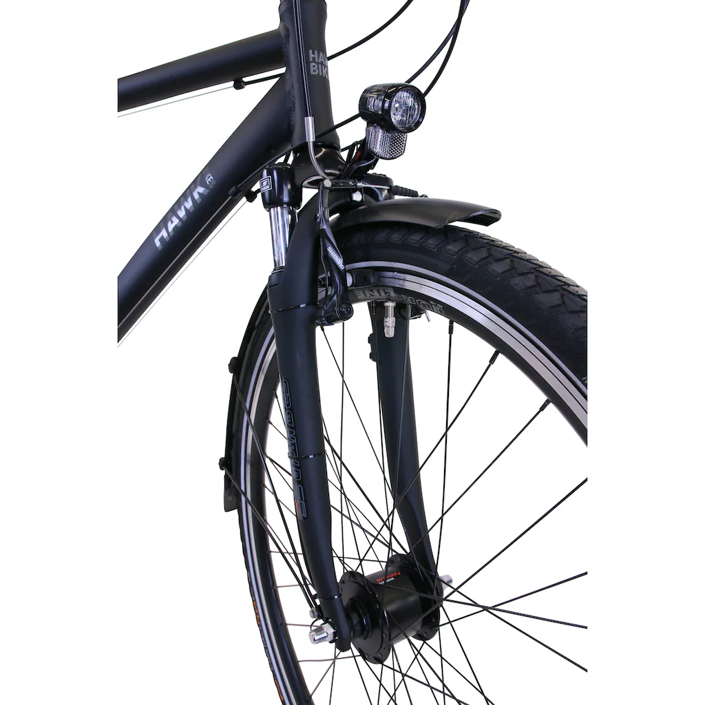 HAWK Bikes Trekkingrad »Trekking Gent Premium Black« 24 Gang microSHIFT für Herren Weihnachtsangebot