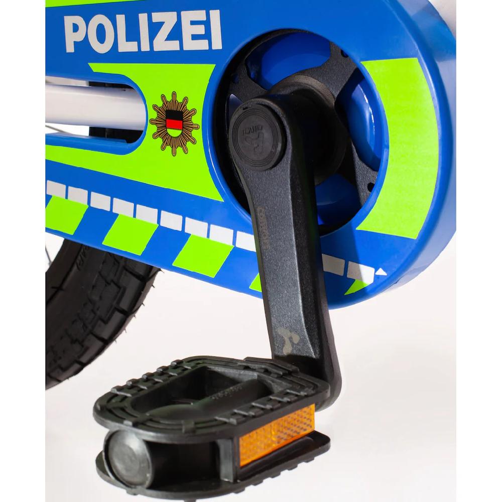 Bachtenkirch Kinderfahrrad »14" Kinderfahrrad "POLIZEI" kristall-weiß/blau/neon« 1 Gang ohne Schaltung Osterangebot