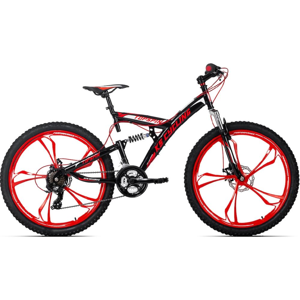 KS Cycling Mountainbike »Topspin« 21 Gang Shimano Tourney Schaltwerk Kettenschaltung für Herren Kettenschaltung auf Raten Valentinstagsangebot
