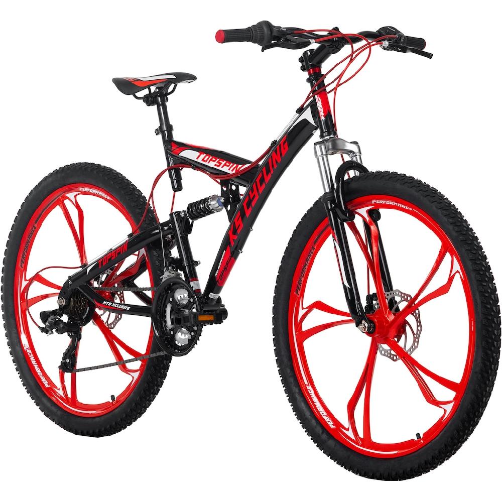 KS Cycling Mountainbike »Topspin« 21 Gang Shimano Tourney Schaltwerk Kettenschaltung für Herren Kettenschaltung auf Raten Valentinstagsangebot