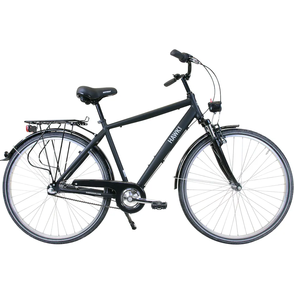 HAWK Bikes Cityrad »Citytrek Gent Premium« 3 Gang Shimano Nexus 3-Gang Schaltwerk für Damen und Herren auf Raten