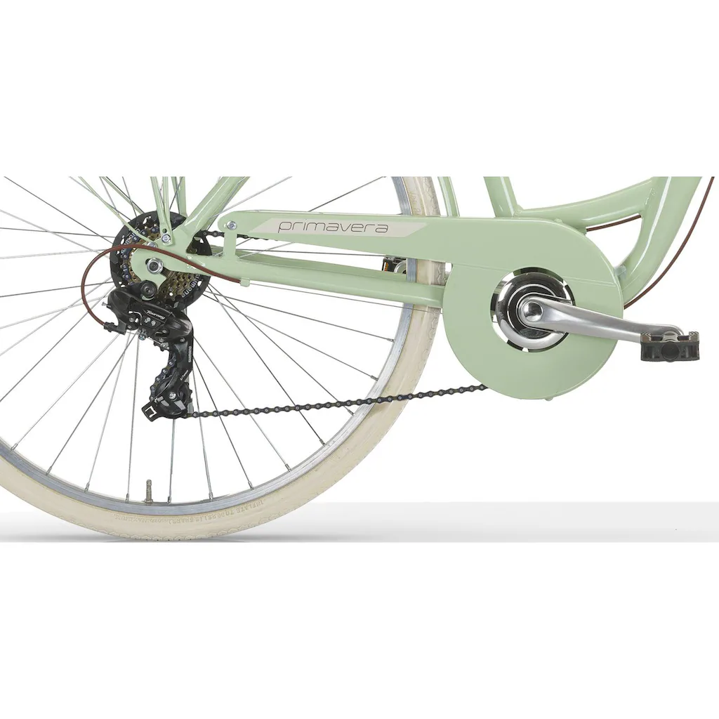 MBM Cityrad »NEW Primavera« 6 Gang Shimano TY300 Schaltwerk Kettenschaltung für Damen Kettenschaltung auf Rechnung online bestellen Letzter Tag