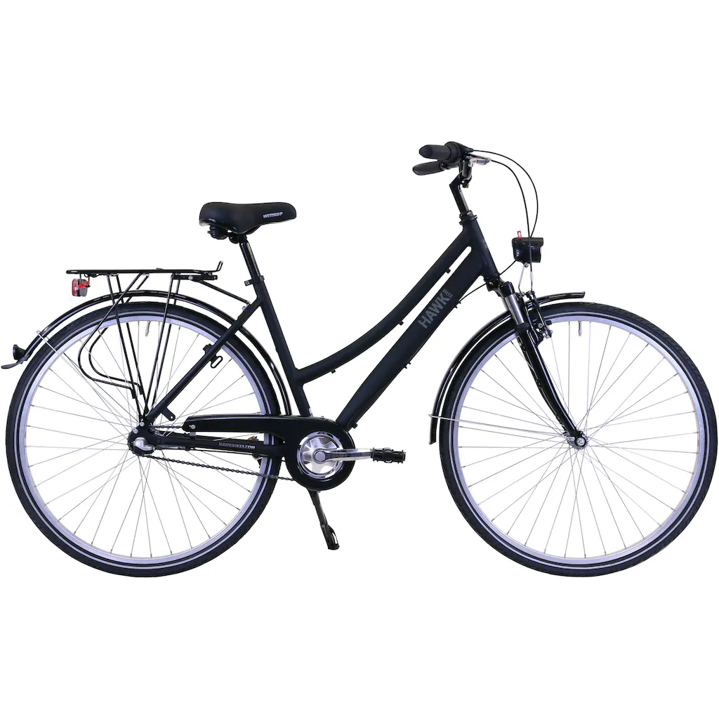 HAWK Bikes Cityrad »Citytrek Lady Premium« 3 Gang Shimano Nexus 3-Gang Schaltwerk für Damen und Herren