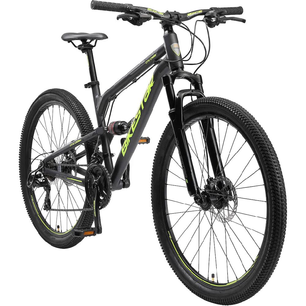 Bikestar Mountainbike 21 Gang Shimano RD-TY300 Schaltwerk Kettenschaltung für Damen und Herren Kettenschaltung auf Raten Zeitlich begrenztes Angebot