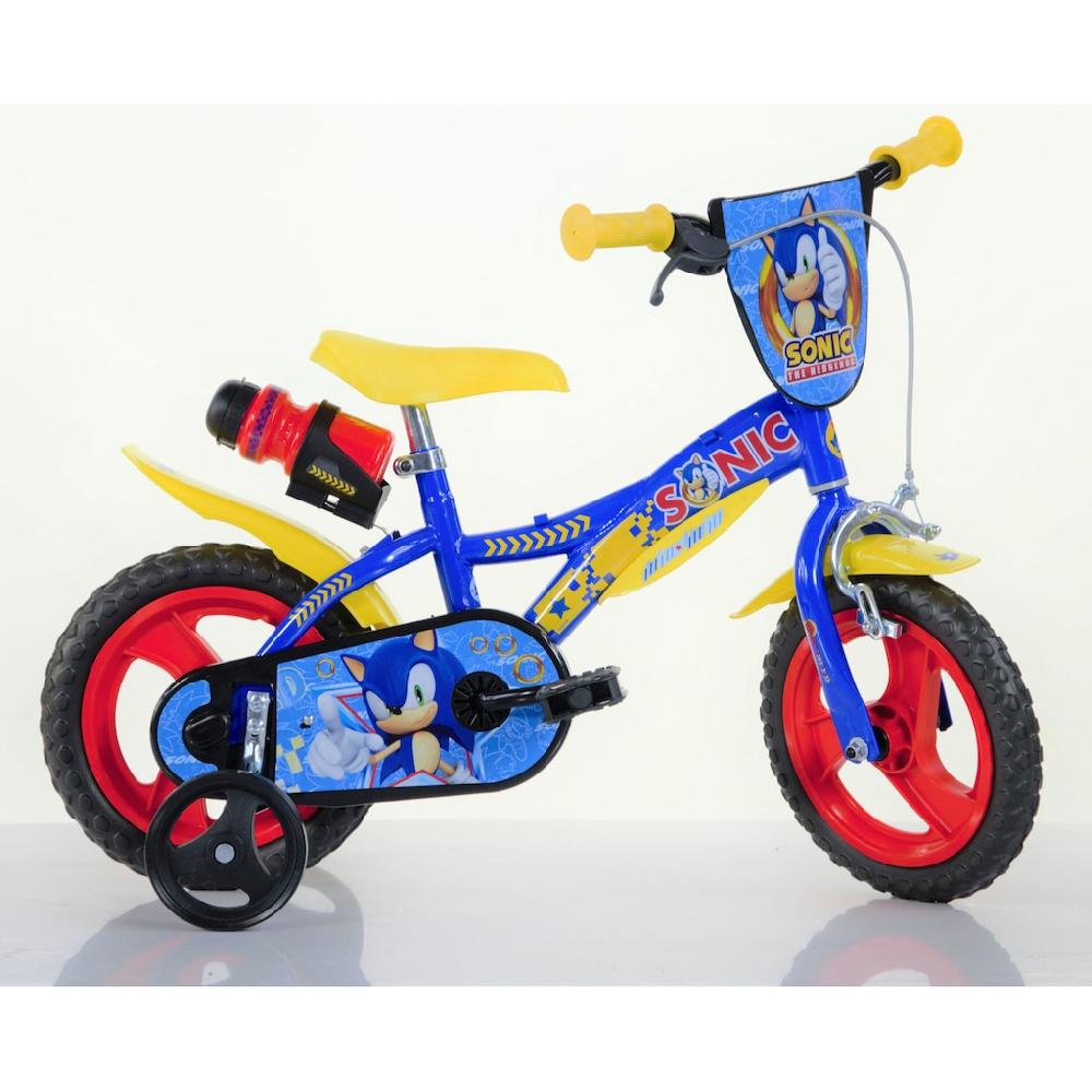 Dino Kinderfahrrad »Sonic 12 Zoll« 1 Gang mit Stützrädern Trinkflasche und Frontschild auf Rechnung