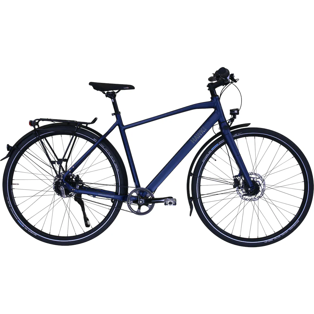 HAWK Bikes Trekkingrad »Trekking Gent Super Deluxe Ocean Blue« 8 Gang Shimano Nexus Schaltwerk für Herren auf Rechnung bestellen Letzte 3 Tage