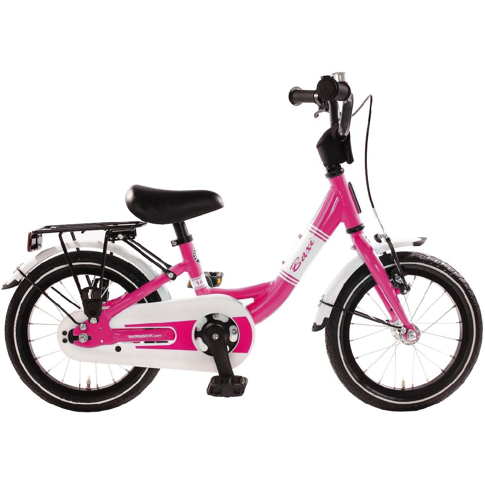 Bachtenkirch Kinderfahrrad »14" Baxi - pink« 1 Gang ohne Schaltung (Packung) Alu Kinderfahrrad mit Vollausstattung erhältlich in 14/16/18 Zoll auf Rechnung Schlussverkauf