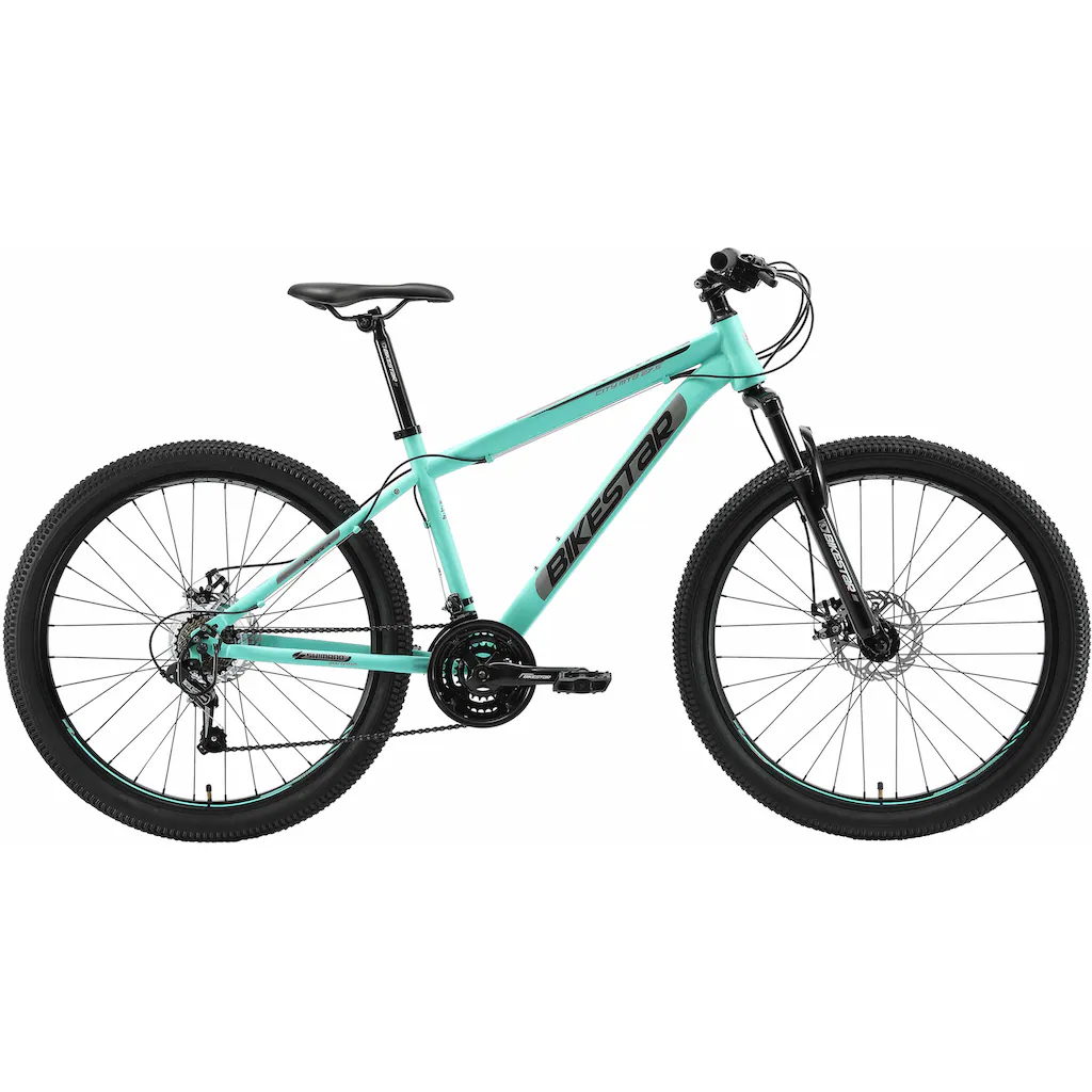 Bikestar Mountainbike 21 Gang Shimano RD-TY300 Schaltwerk Kettenschaltung für Damen und Herren Kettenschaltung auf Raten Fabrikpreis