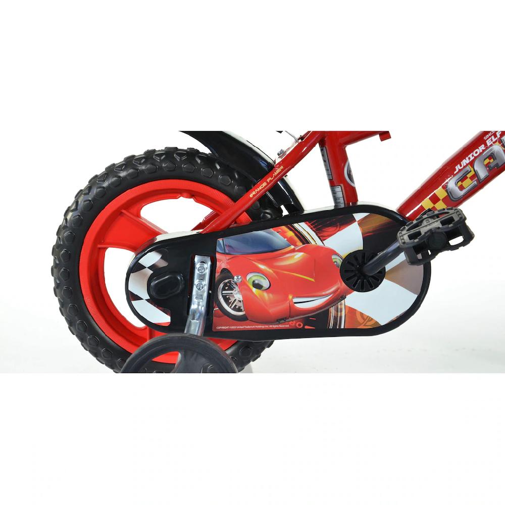 Dino Kinderfahrrad »Cars Buddy 12 Zoll« 1 Gang mit Stützrädern Trinkflasche und Frontschild Osterangebot