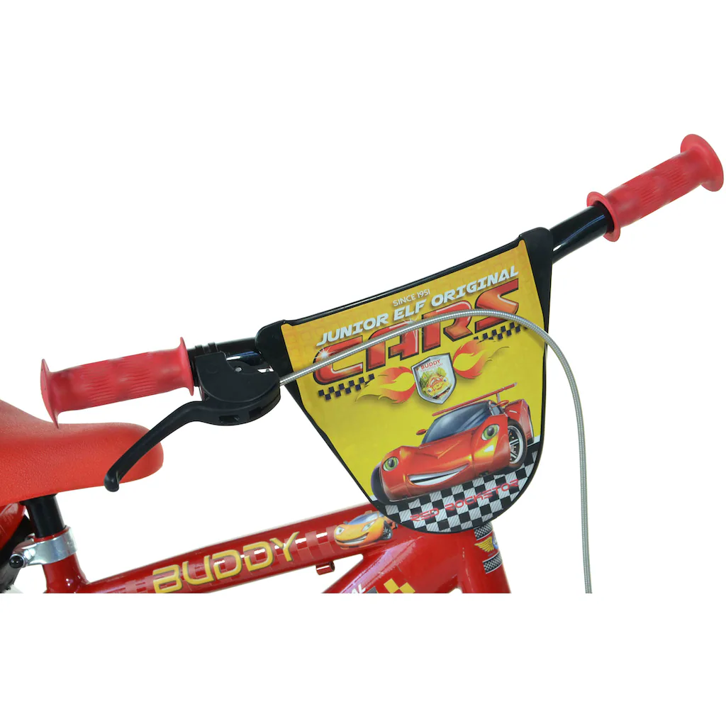 Dino Kinderfahrrad »Cars Buddy 12 Zoll« 1 Gang mit Stützrädern Trinkflasche und Frontschild Osterangebot