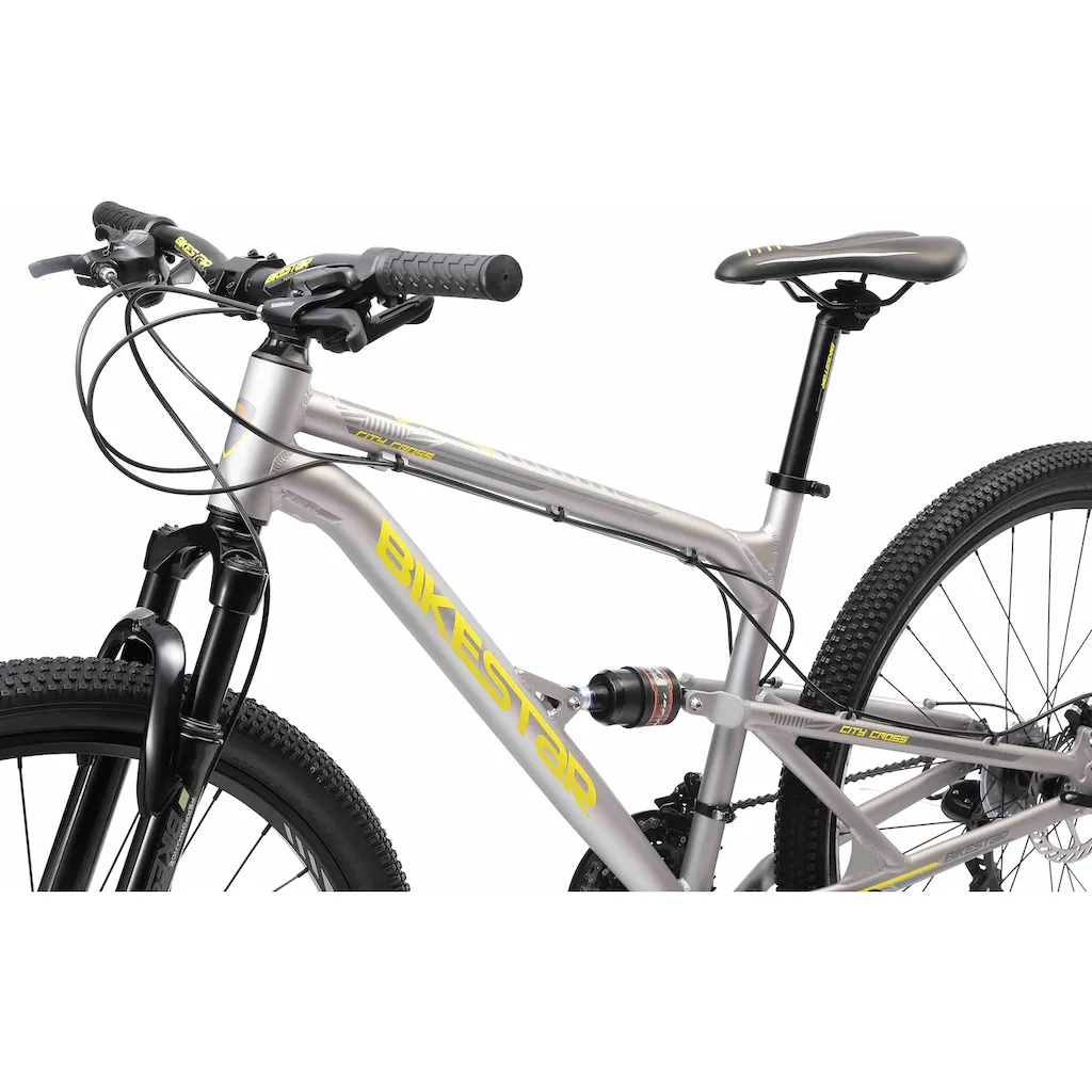 Bikestar Mountainbike 21 Gang Shimano RD-TY300 Schaltwerk Kettenschaltung für Damen und Herren Kettenschaltung auf Rechnung online kaufen Valentinstagsangebot