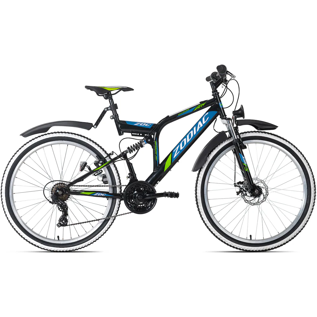 KS Cycling Mountainbike »Zodiac« 21 Gang Shimano Tourney Schaltwerk Kettenschaltung für Damen und Herren Kettenschaltung auf Raten
