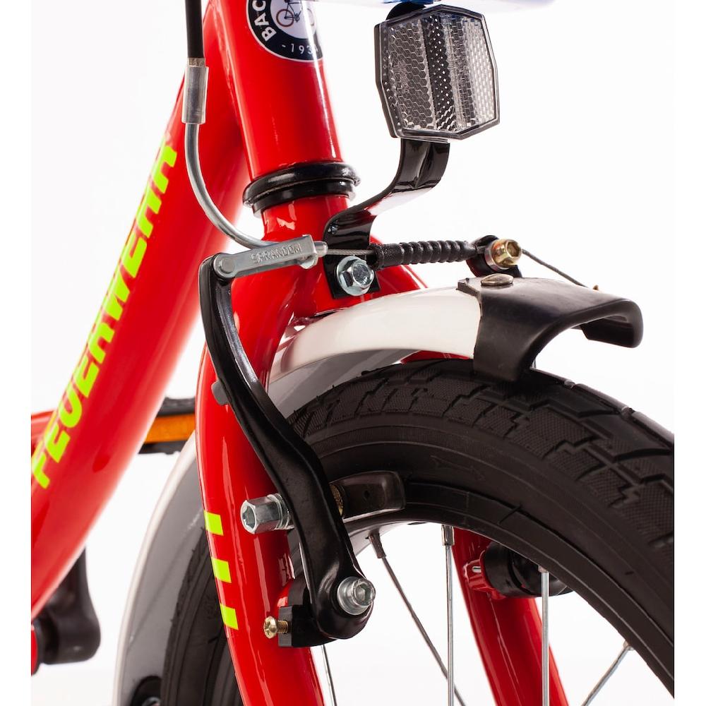 Bachtenkirch Kinderfahrrad »16" Feuerwehr« 1 Gang ohne Schaltung auf Rechnung online kaufen 50% Rabatt mit kostenlosem Versand