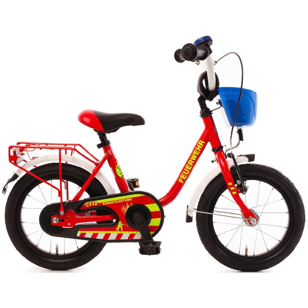 Bachtenkirch Kinderfahrrad »14" Feuerwehr« 1 Gang ohne Schaltung