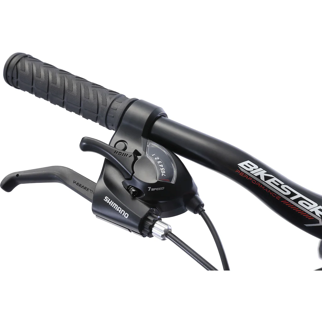 Bikestar Mountainbike 21 Gang Shimano RD-TY300 Schaltwerk Kettenschaltung für Damen und Herren Kettenschaltung auf Raten Osterangebot