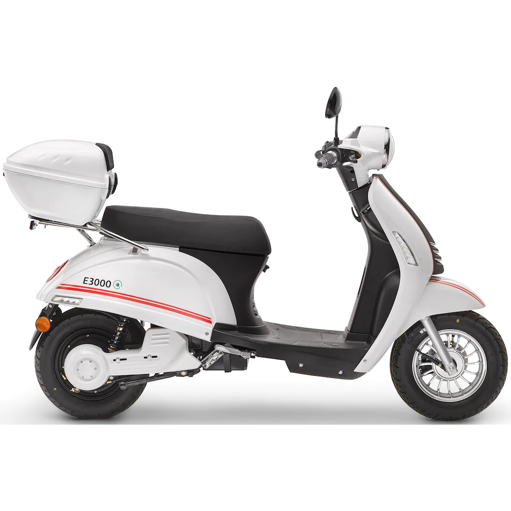 Luxxon E-Motorroller »E3000« bis zu 55 km Reichweite mit Straßenzul. 2 Sitzplätze Große Rabatte