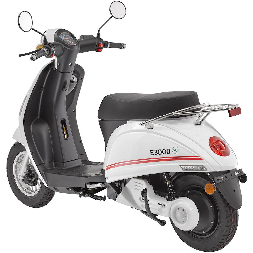 Luxxon E-Motorroller »E3000« bis zu 55 km Reichweite mit Straßenzul. 2 Sitzplätze Große Rabatte