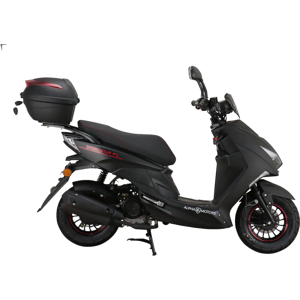 Alpha Motors Motorroller »Speedstar FI« 50 cm³ 25 km/h Euro 5 2 72 PS (mit Topcase) mit Lenkerschloss auf Rechnung online bestellen Sonderangebote