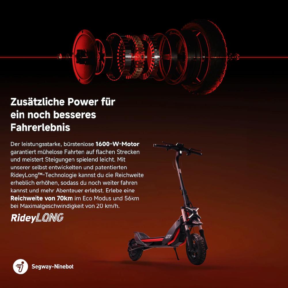 ninebot by Segway E-Scooter »Segway ZT3 Pro D« Electric Scooter mit Straßenzulassung bis zu 70 km Reichweite VIP-Rabatte