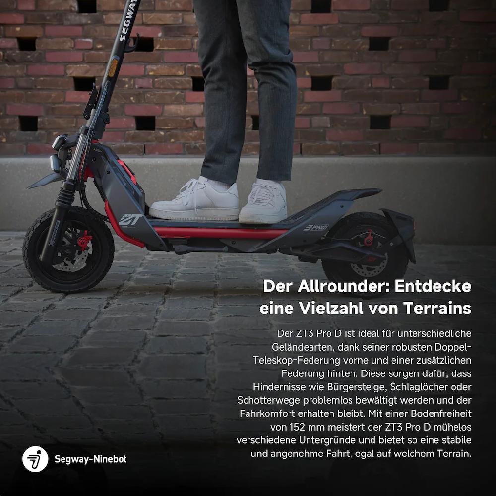 ninebot by Segway E-Scooter »Segway ZT3 Pro D« Electric Scooter mit Straßenzulassung bis zu 70 km Reichweite VIP-Rabatte