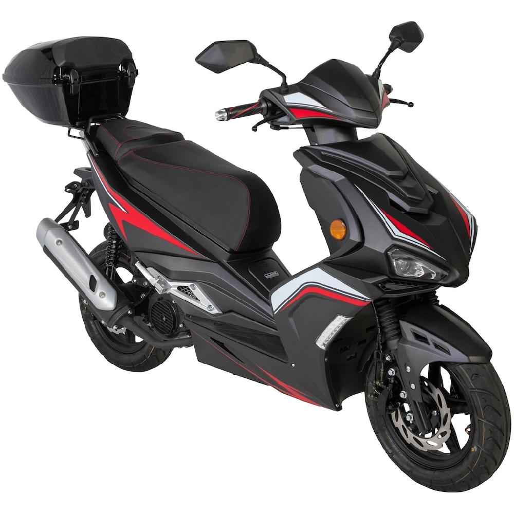 GT UNION Motorroller »Striker 125« 124 6 cm³ 85 km/h Euro 5 8 84 PS (Set mit Topcase) Luftgekühlter Motor auf Raten