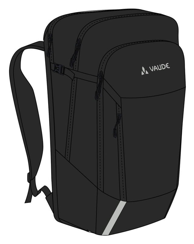 VAUDE VAUDE Cycle 28 II 2in1 Fahrradtasche und -rucksack schwarz &vert; 2025 Nur für heute
