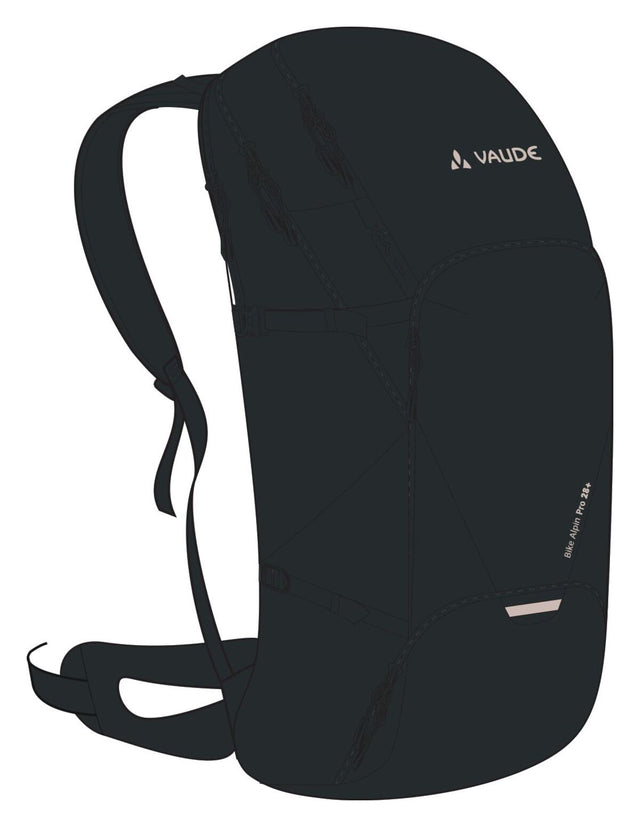 VAUDE VAUDE Bike Alpin Pro 28 + Rucksack schwarz &vert; 2025 Begrenzt auf 3 Tage
