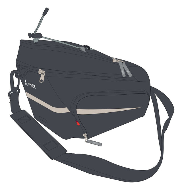 VAUDE VAUDE Silkroad Plus Gepäckträgertasche Snap-It schwarz &vert; 2025 Schlussverkauf