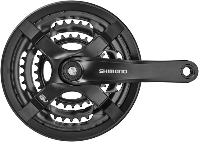Shimano Shimano FC-TY501 Kurbelgarnitur 6/7/8-fach 48-38-28 Zähne mit Kettensc &vert; 2025 Kostenloser Versand